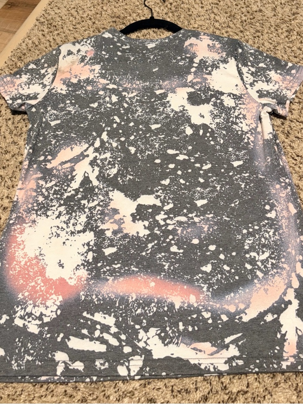 Nashville Graphic Tee - Women's Distressed Black & Cream Music City T-Shirt - Picture 3 of 3